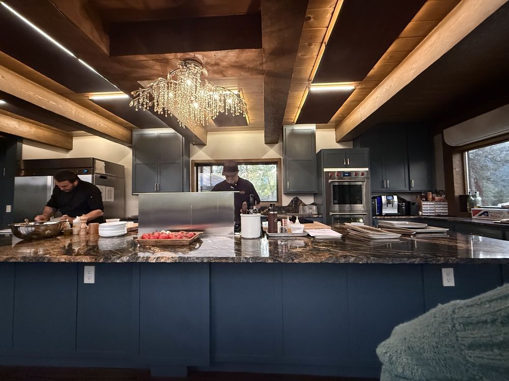 The open kitchen at Riverview Ranch